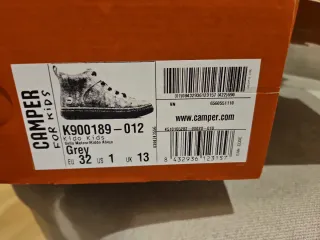 Botas Camper niño piel negra talla 32