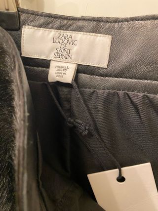 FALDA PIEL CON PELO LUDOVIC DE SAINT SERNIN X ZARA