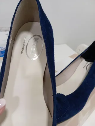 Zapatos Kroc ante azul marino talla 38