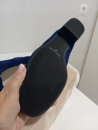 Zapatos Kroc ante azul marino talla 38