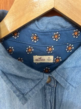 Camisa Hollister Azul Talla M