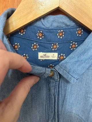Camisa Hollister Azul Talla M