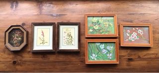 Dipinti floreali in miniatura