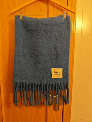 Bufanda Tinto Retto azul eléctrico