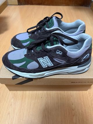Zapatillas New Balance 991 v2 Marrón/Verde