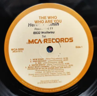 LP 1978 🇺🇸 THE WHO - WHO ARE YOU