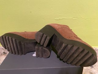 Zapatos de tacón con cordones y plataforma