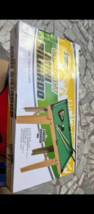 Biliardo in legno per bambini