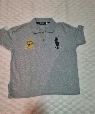 Polo Ralph Lauren Gris Manga Corta