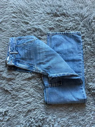 Pantalón cargo vaquero azul