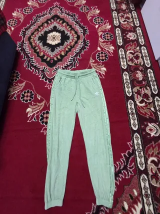 Pantaloni Adidas donna velluto verde
