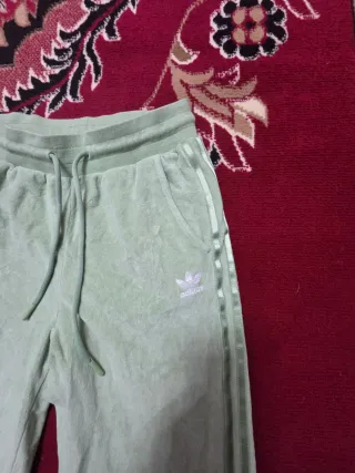 Pantaloni Adidas donna velluto verde