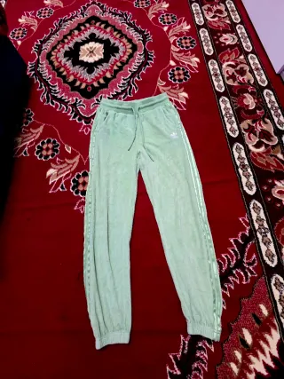 Pantaloni Adidas donna velluto verde