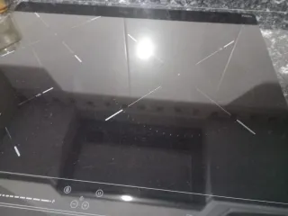 Placa de inducción negra