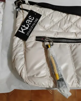 Bolso Kbas Acolchado Beige