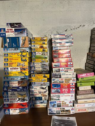 scatole modellini aerei Italeri Esci