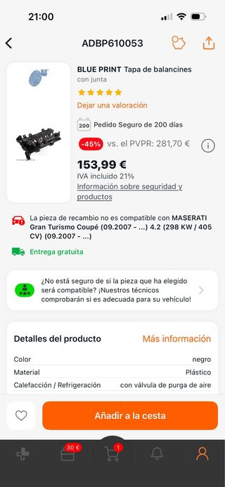 Tapa balancines Peugeot Ford Citroen 1.4 TDCI