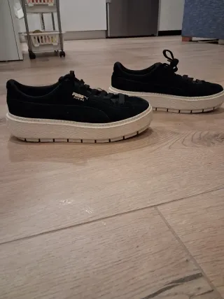 Puma Suede Plataforma Negro Talla 39