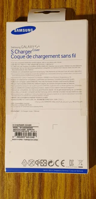 Samsung S4 Tapa Carga Inalámbrica