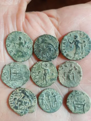 Lote 9 Monedas Romanas Antiguas