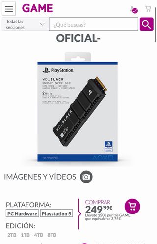 Consola PS5 (2.8tb)+ Auriculares Pulse 3D + Juego