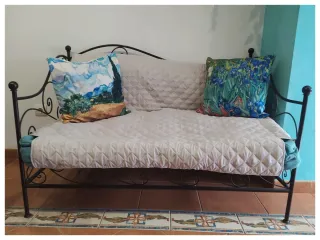 ¡REBAJA!: DIVÁN HIERRO FORJADO