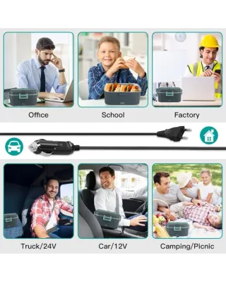 Fiambrera Eléctrica 60W 1.5L Calentador Comida