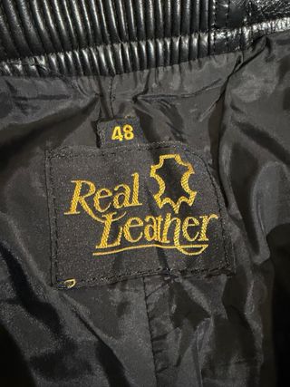 Traje de moto cuero chaqueta y pantalón