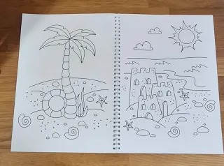 Libro para colorear reutilizable