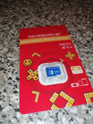 Cartão Micro SD 128GB Microdrive Novo
