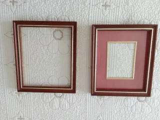 Marcos de madera y tela