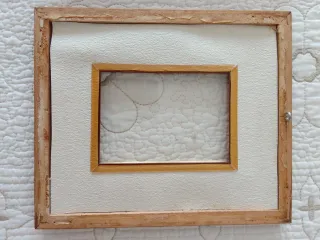 Marcos de madera y tela