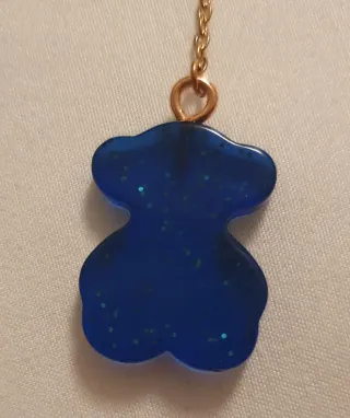 Colgante Oso Tous Azul y Dorado