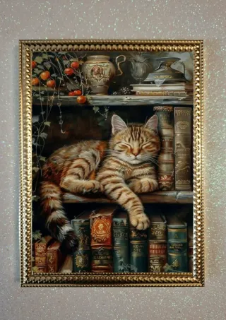 Set 4 Quadri Cornice Oro