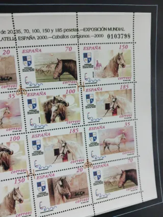 Sellos España 2000 Caballos Cartujanos