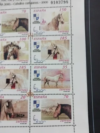 Sellos España 2000 Caballos Cartujanos