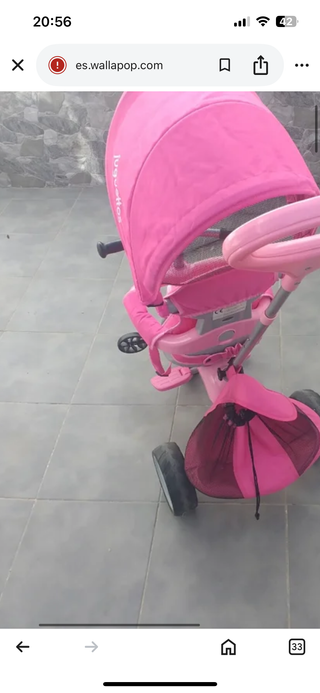 Triciclo para niña rosa