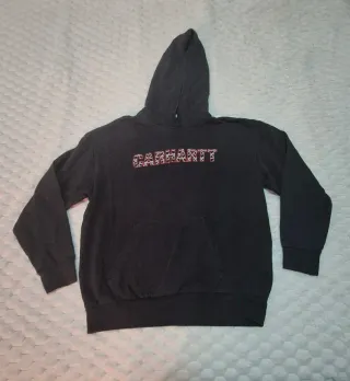 Sudadera Carhartt Mujer Negra Con dibujos corazone