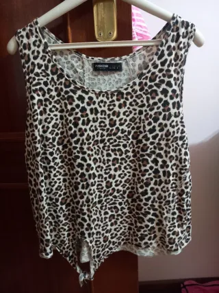 Camiseta tirantes Inside animal print S