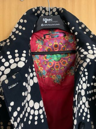 Abrigo Desigual Multicolor Talla 38