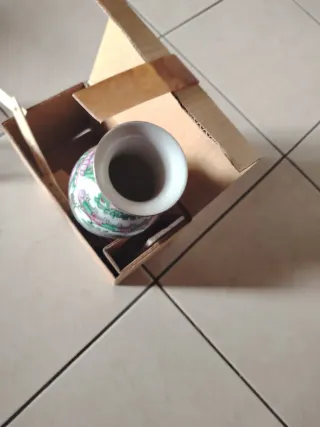 Vaso cinese vintage decorato