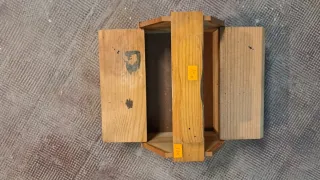 Caja Limpiacalzados Madera