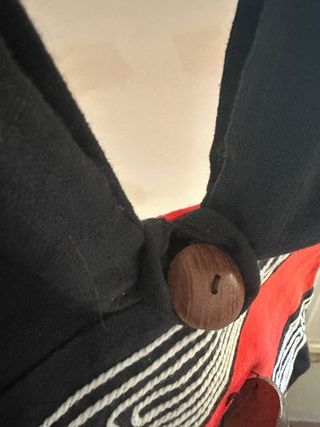 Bolso hippie negro y rojo