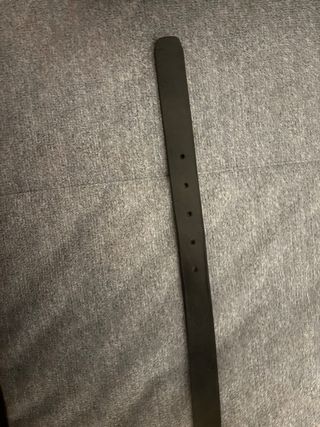 Cintura Tommy Hilfiger nera con fibbia argento