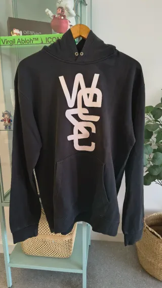 Felpa vintage WESC nera con cappuccio