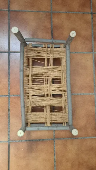 Cama artesanal para mascotas