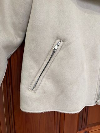 Cazadora beige con borrego green coast