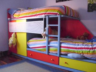Literas Tren con cajones y barrera