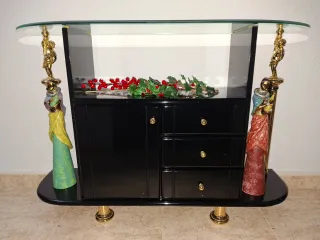 Aparador moderno cristal y madera