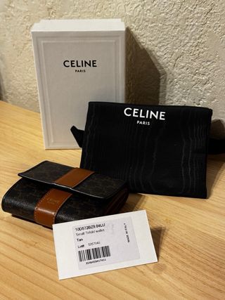 Cartera Celine Paris Marrón